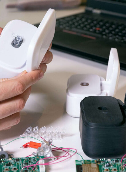 Three prototypes of the same product